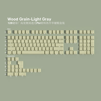 Wooden Grey Key Cap Set