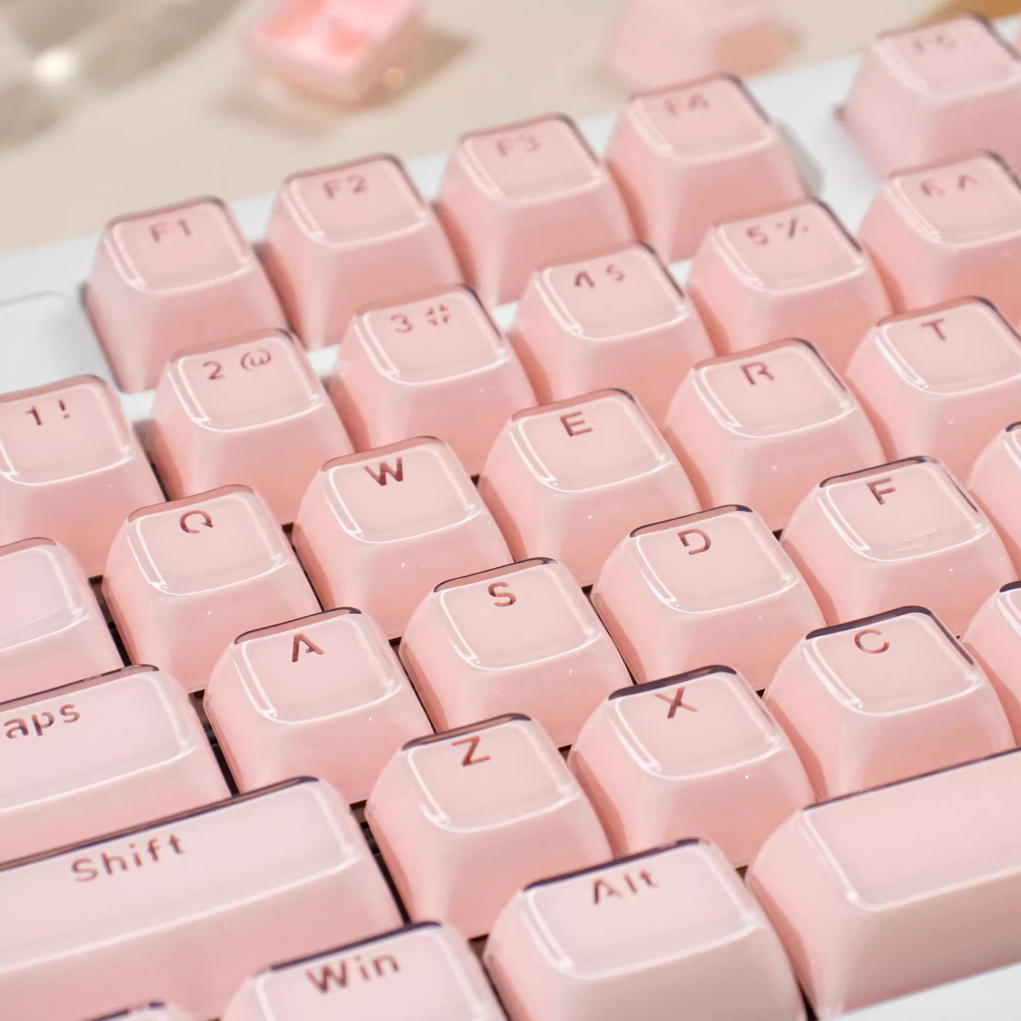 Pink Jelly Key Cap Set