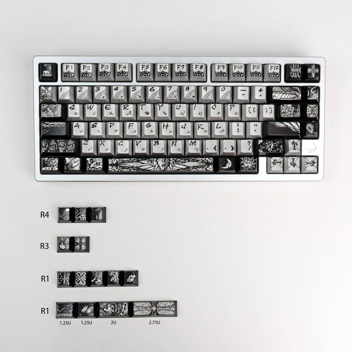 Dark Angel - Metallic Paint Key Cap Set