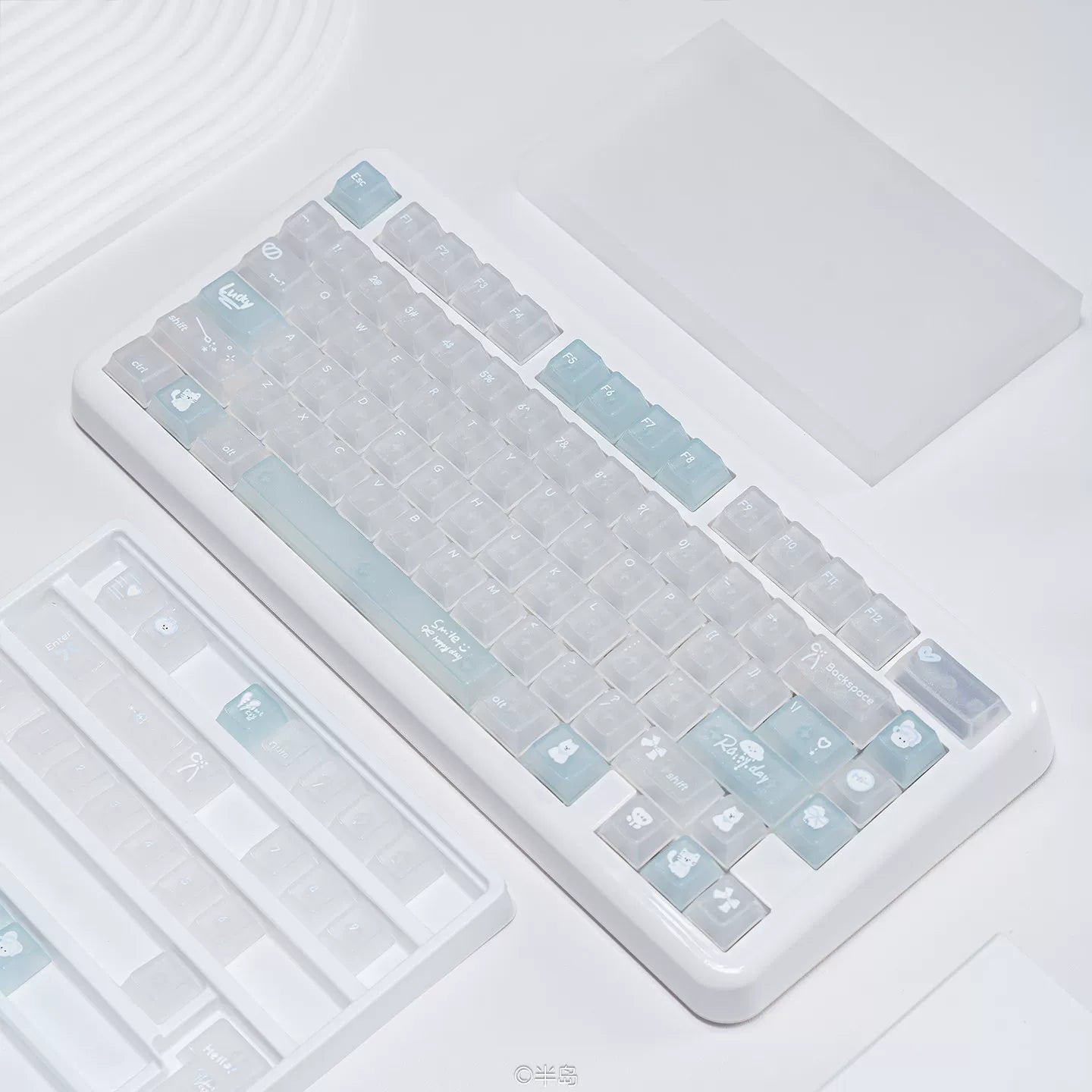 Sparking Water Key Cap Set - Sparkling Finish