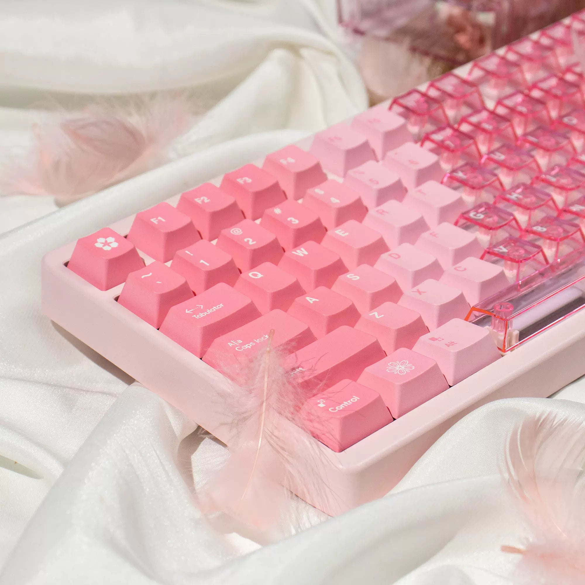 Cherry Blossom Key Cap Set - 35 PBT for free