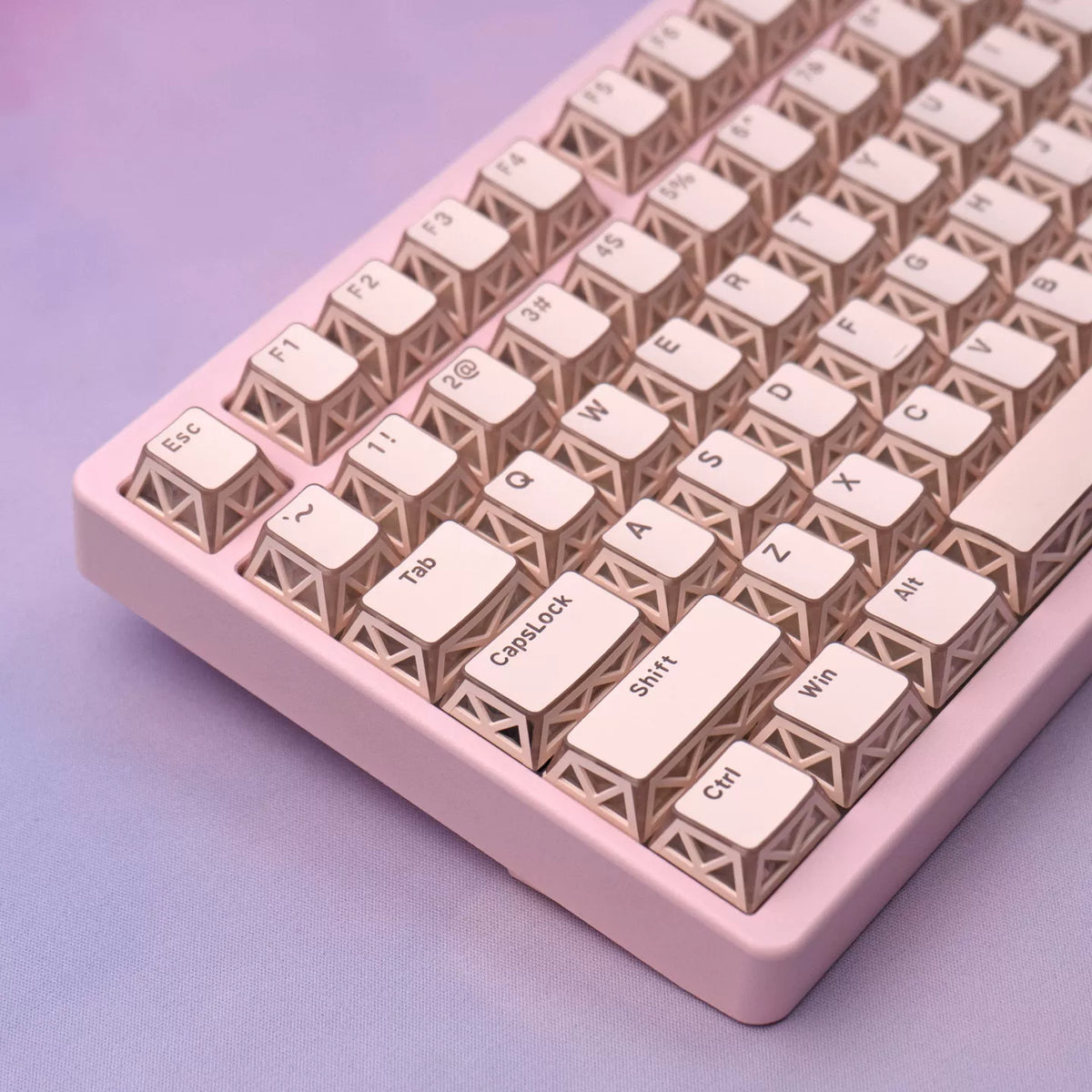 Peach Structure Key Cap Set