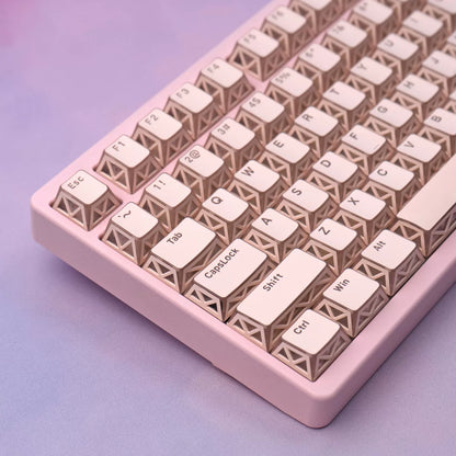 Peach Structure Key Cap Set