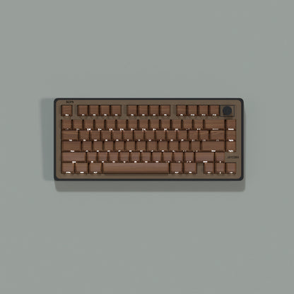Wooden Brown Key Cap Set
