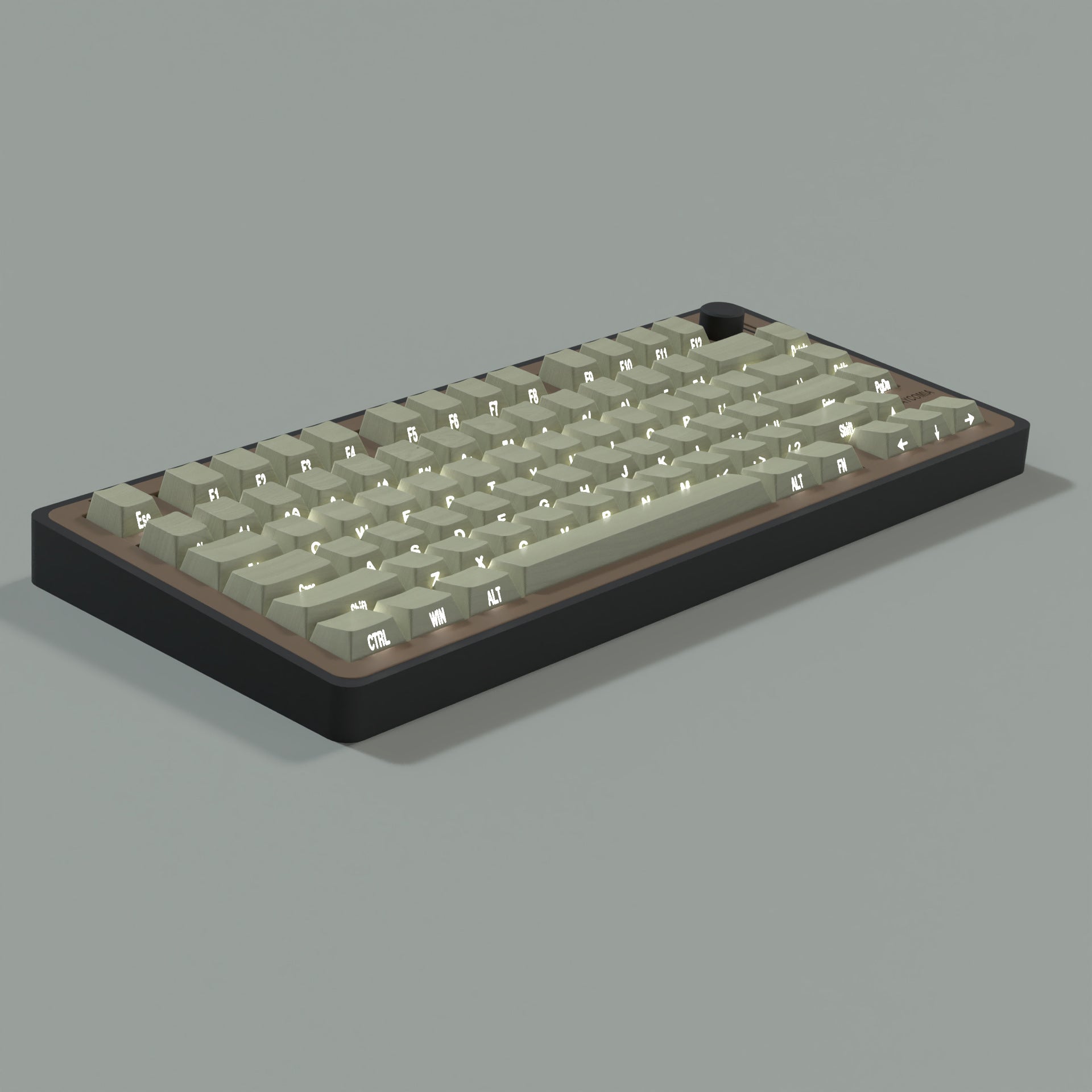 Wooden Grey Key Cap Set
