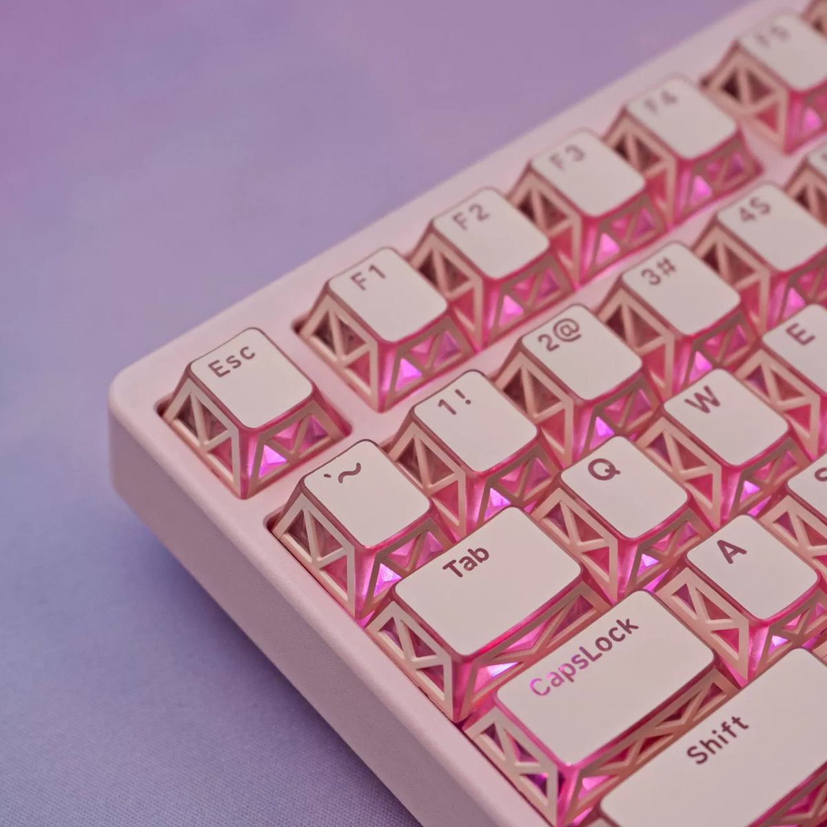 Peach Structure Key Cap Set