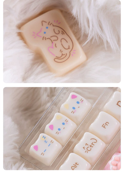 Rogdoll Cat Key Cap Set - 4 Cat Paw Artisan key cap for free!