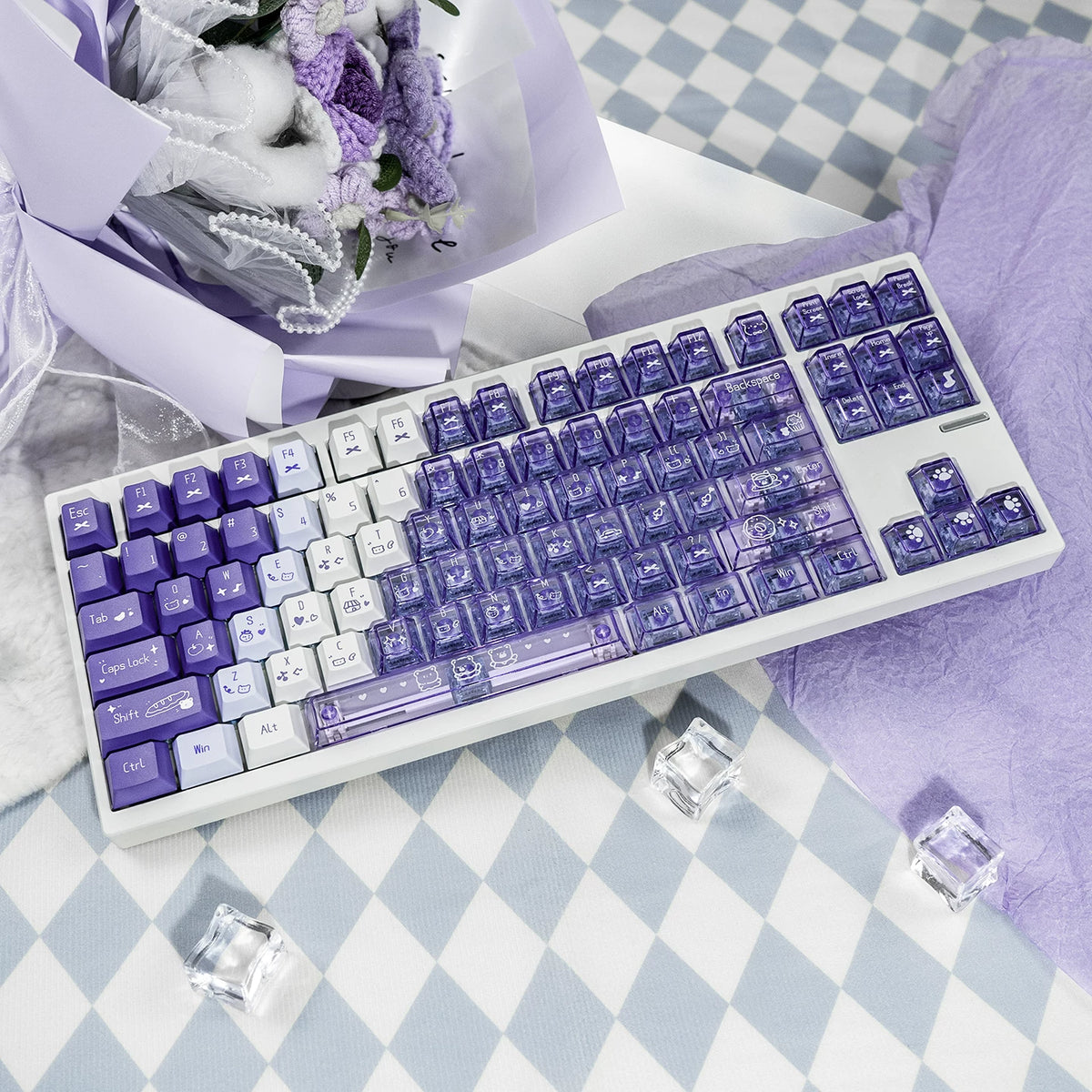 Winter Plum Key Cap Set