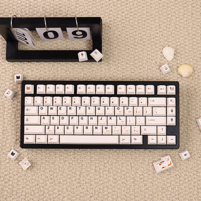 Orange Cat Key Cap Set