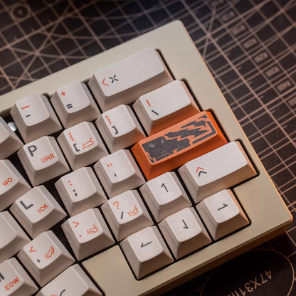 Orange Cat Key Cap Set