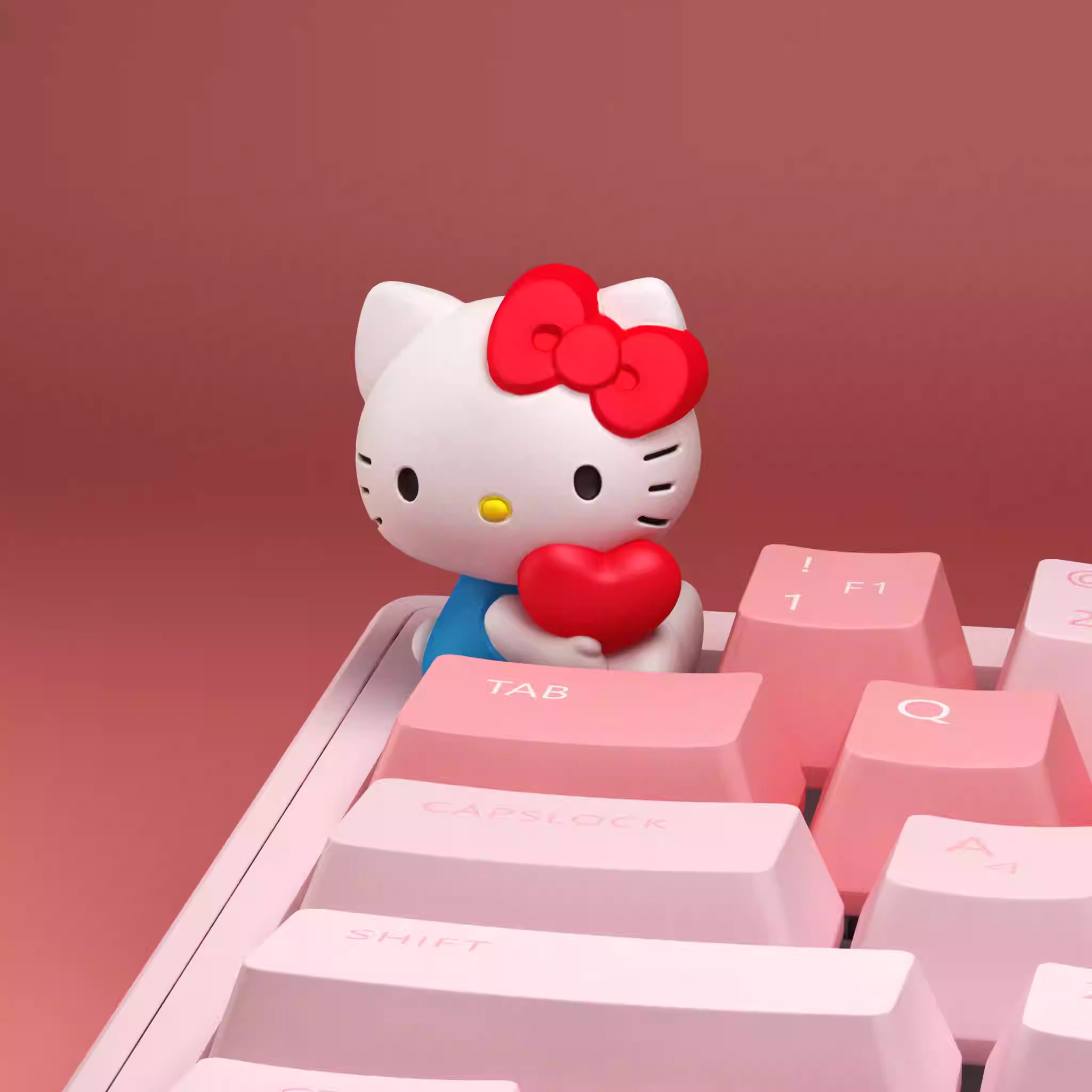 Heart Kitty Artisan Key Cap