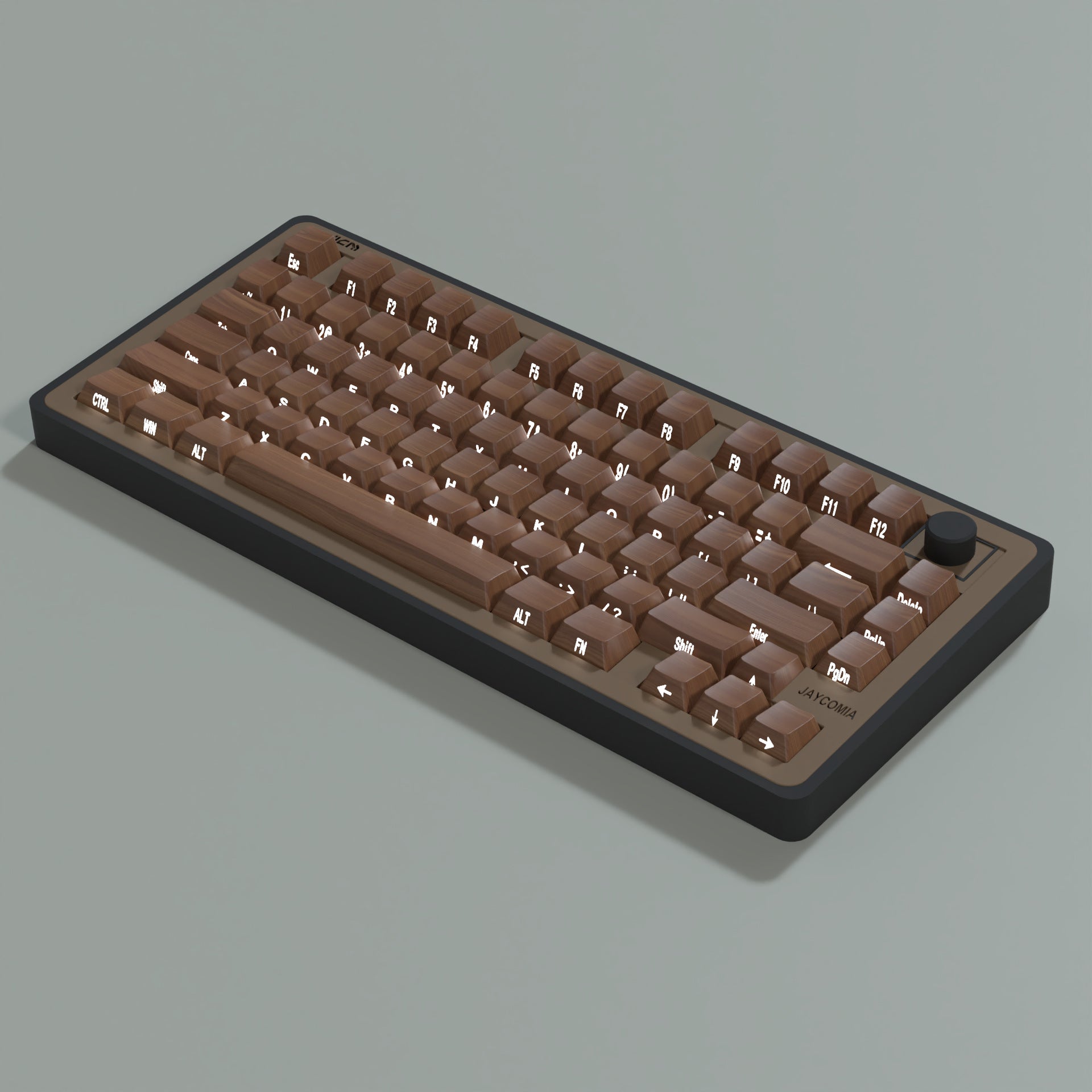 Wooden Brown Key Cap Set