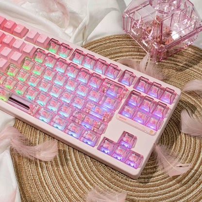 Cherry Blossom Key Cap Set - 35 PBT for free