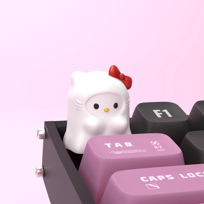 Ghost Kitty Artisan Key Cap