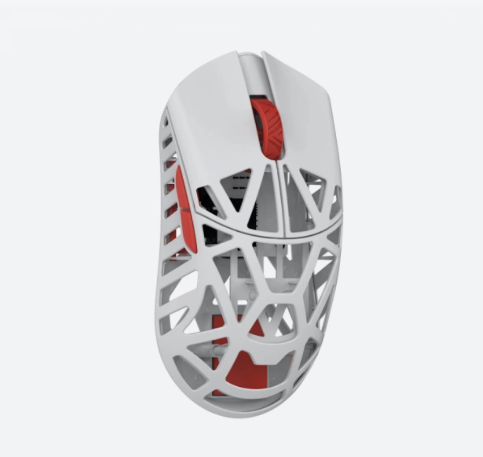 WL Mouse White & Red  | Beast X Magnesium Gaming Mouse