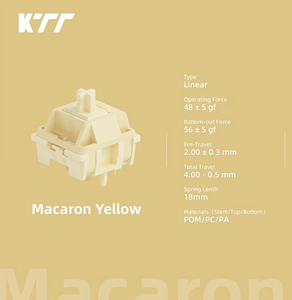 KTT Yellow Macaron Switch