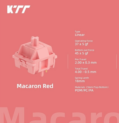 KTT Red Macaron Switch