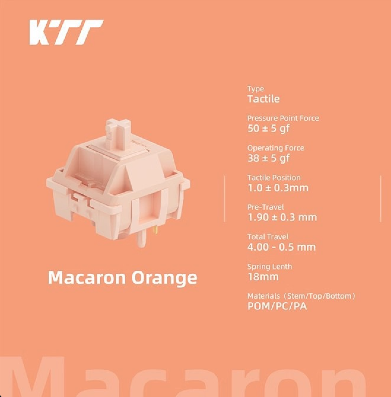 KTT Orange Macaron Switch