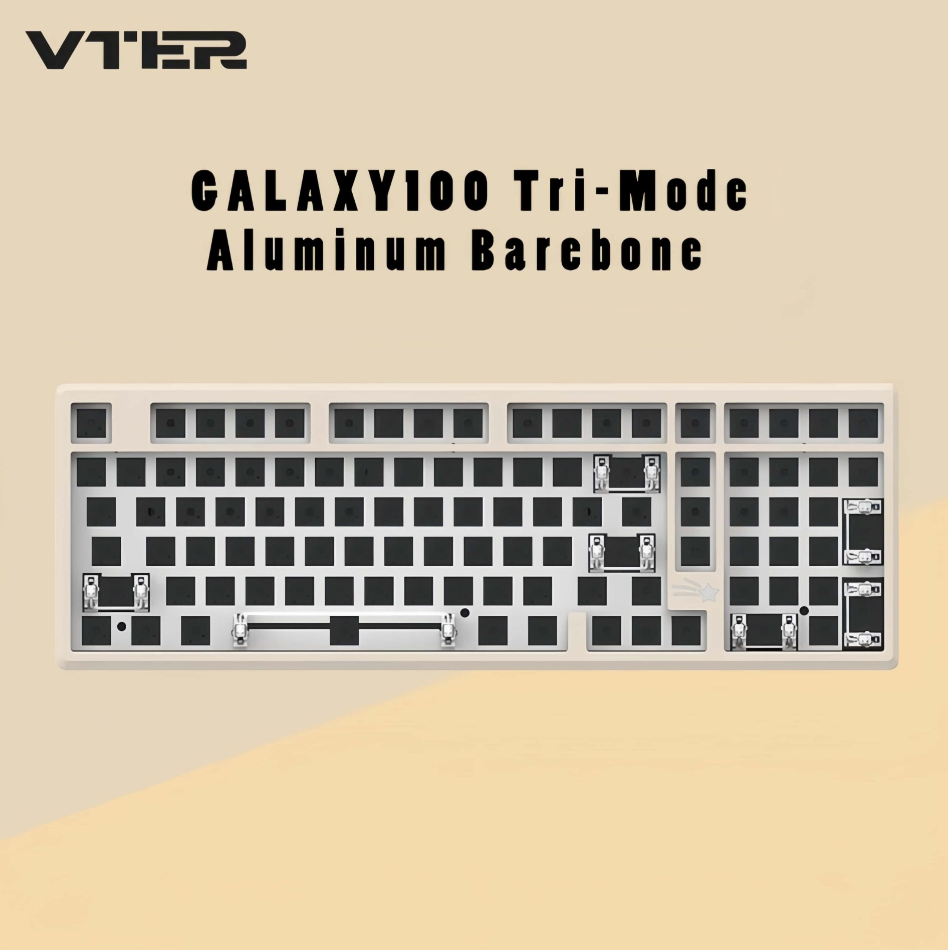 VTER Galaxy100 Baby Yellow Mechanical Keyboard Barebone
