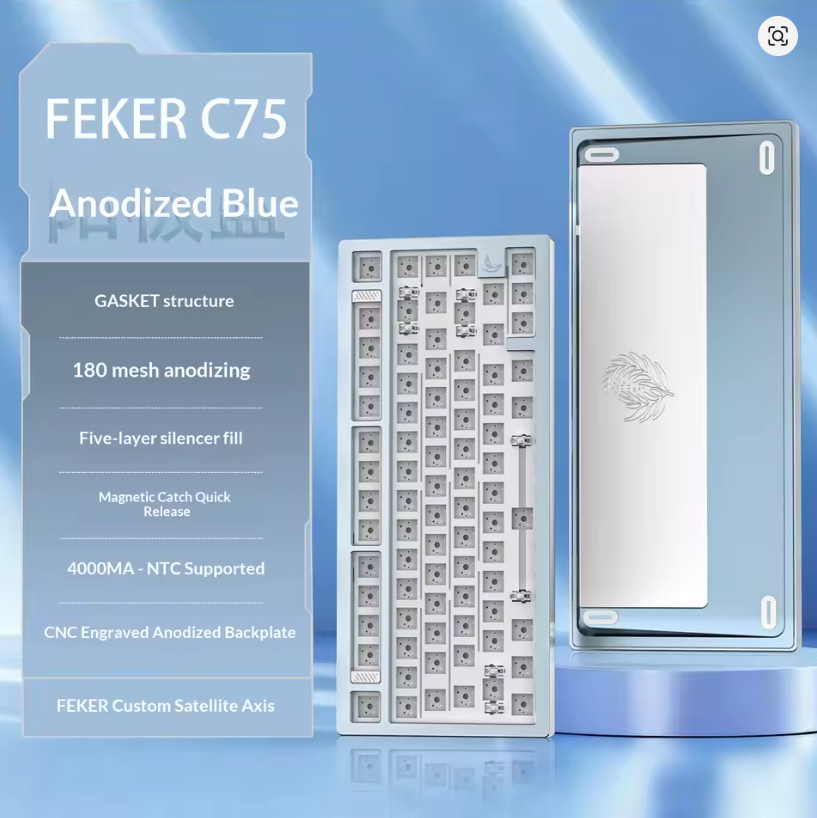 Feker C75 Blue | Mechanical Keyboard Barebone