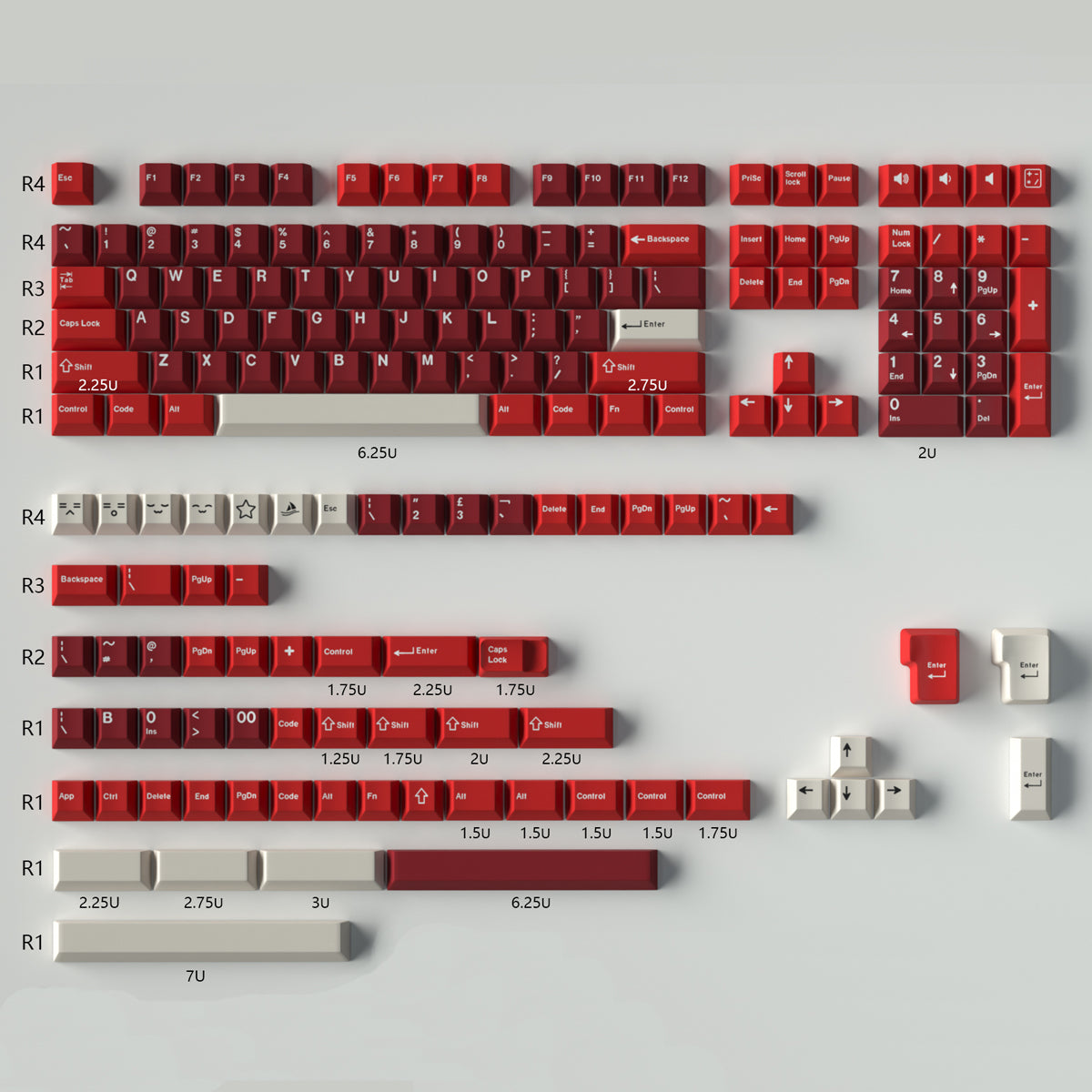 Red-Velvet Key Cap Set