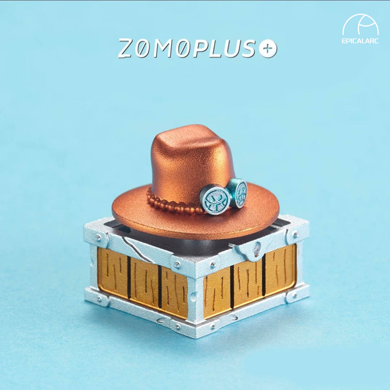 One Piece Ace's Hat Aluminum Artisan Key Cap