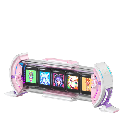 Divoom Times Gate Desktop Side Screen Smart Clock - Pink
