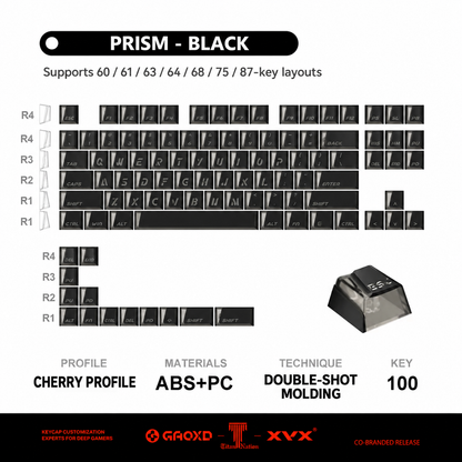 XVX Black Prism Key Cap Set