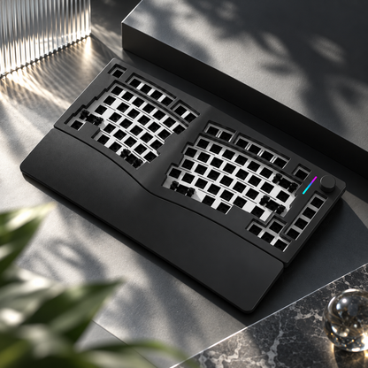 FEKER Alice75 black aluminium barebone keyboard without switches or keycaps