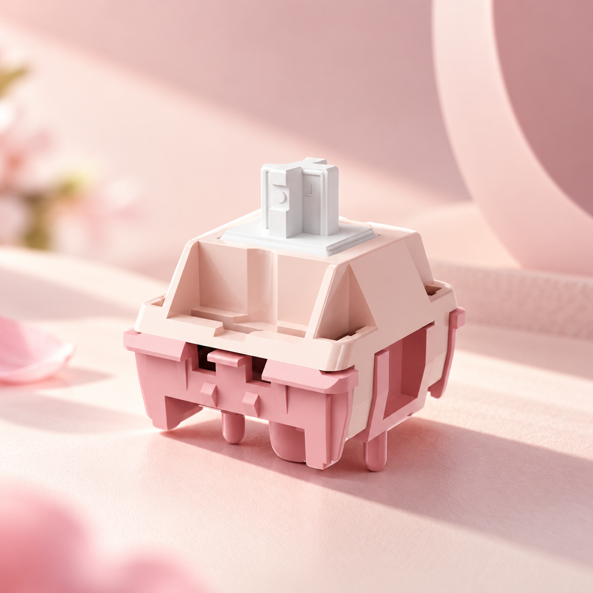 Flower Switch Pro pink linear mechanical keyboard switch