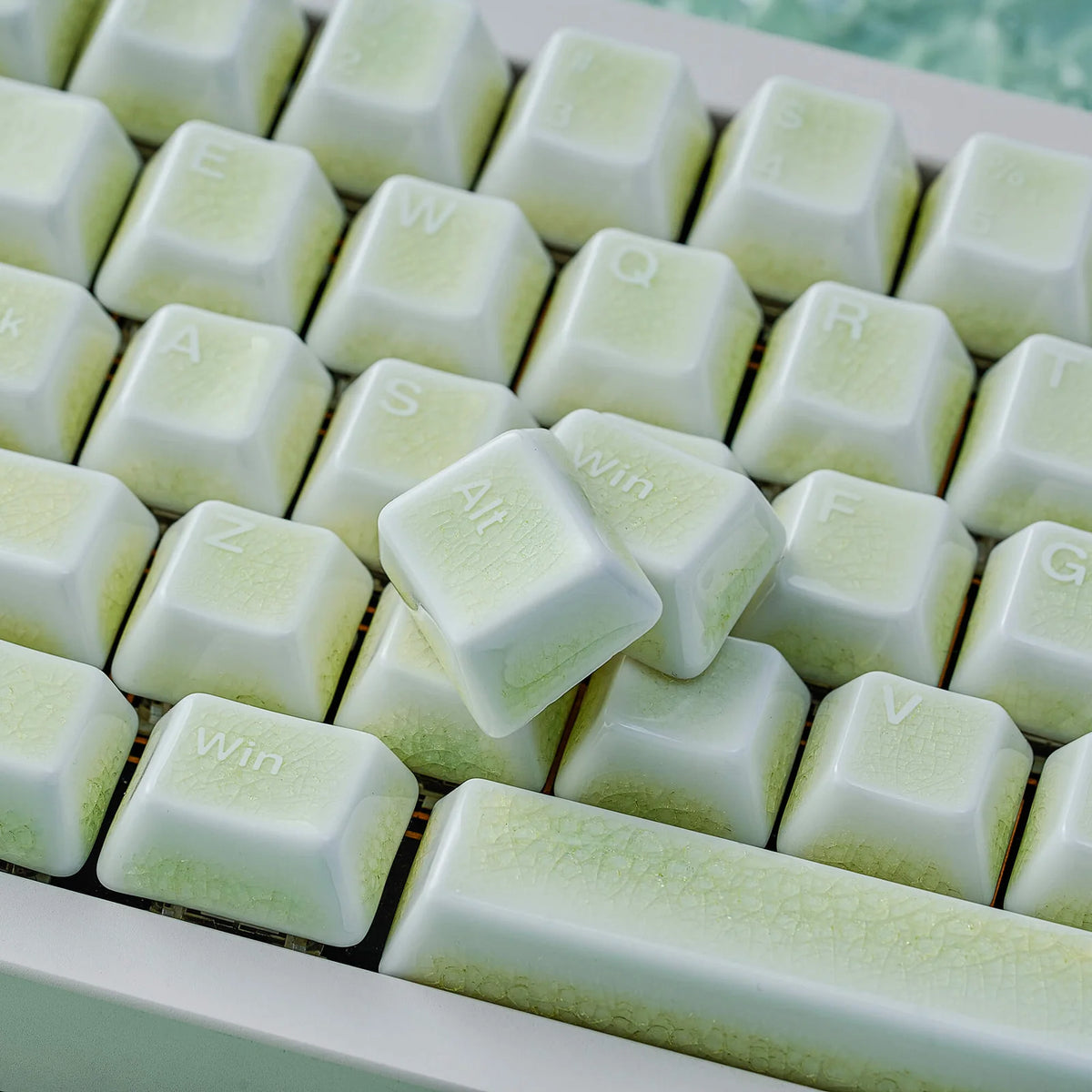 Green Lake Ceramic Key Cap Set