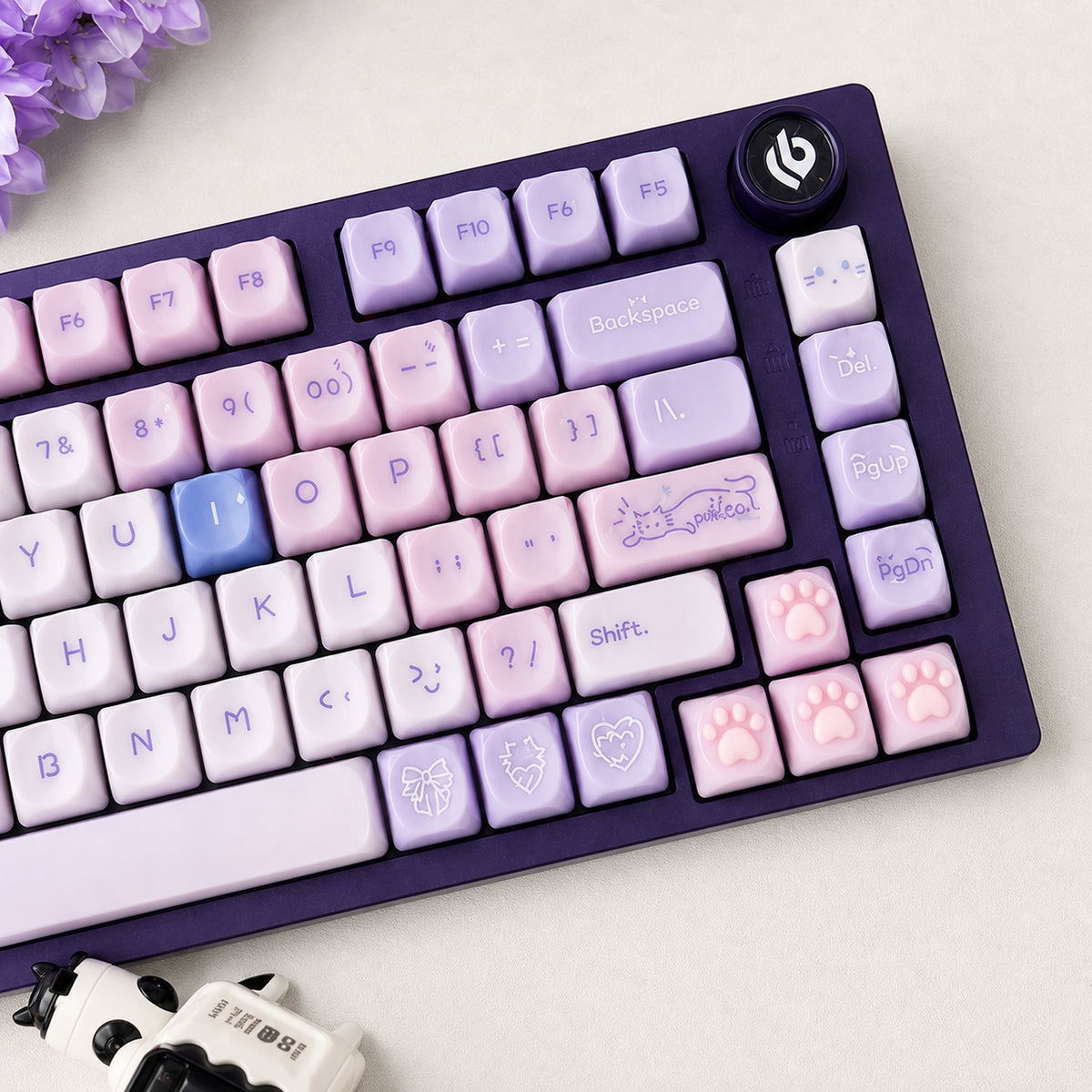 Hi75c Purple | Marie Cat Mechanical Keyboard