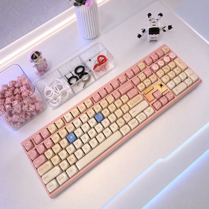Nut108 Sakura Pink | Rogdoll Cat Aluminium Keyboard
