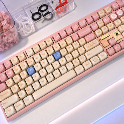 Nut108 Sakura Pink | Rogdoll Cat Aluminium Keyboard