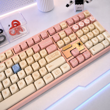 Nut108 Sakura Pink | Rogdoll Cat Aluminium Keyboard