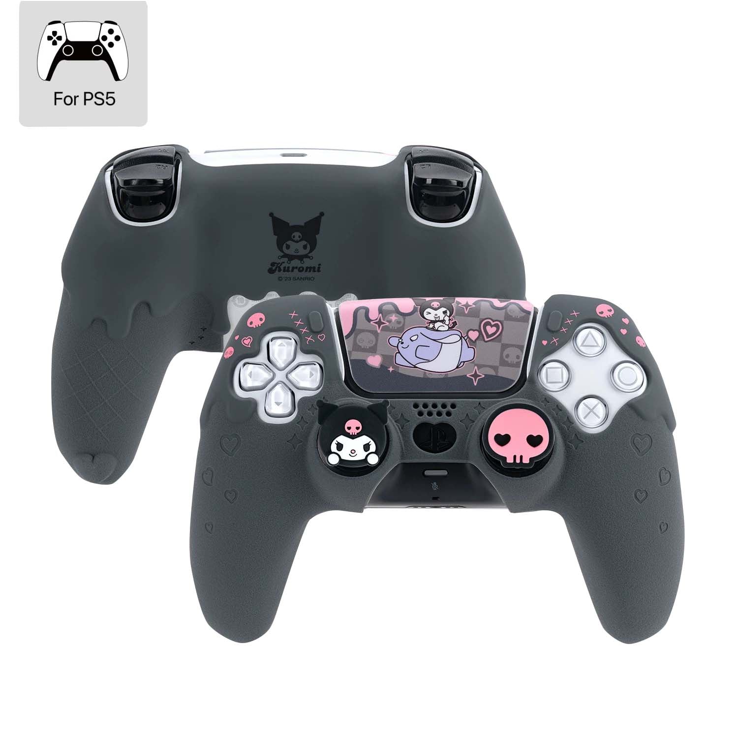 Kuromi PS5 Controller Skin
