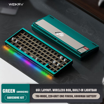 Weikav Nut65 Green Mechanical Keyboard Barebone