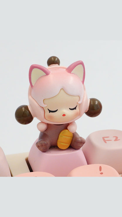 Popbean Lucky Series Artisan Key Caps - Pink